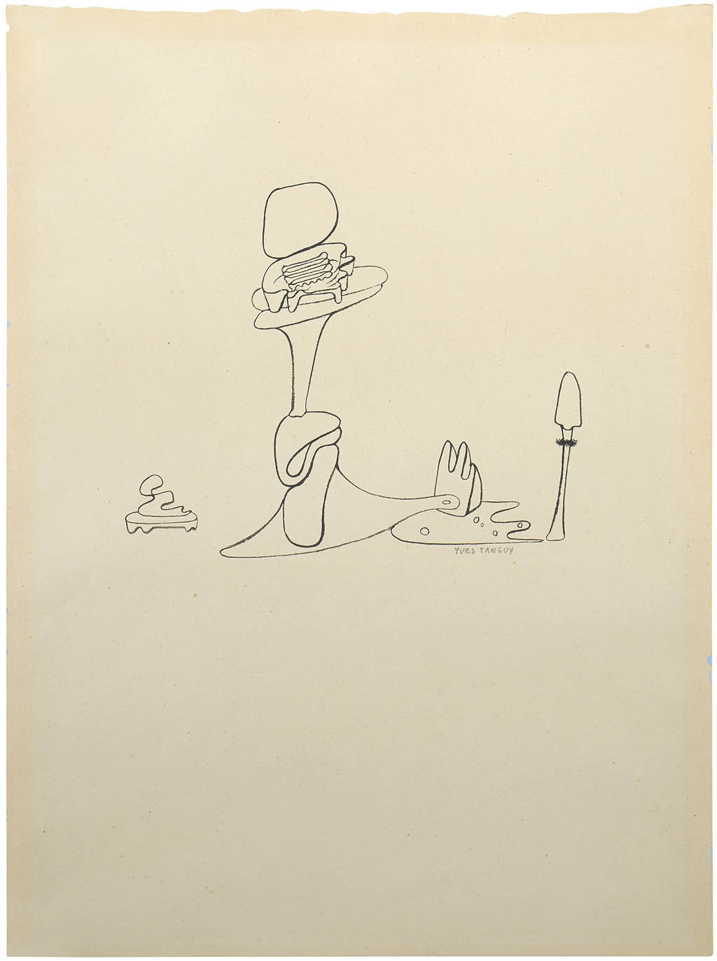 Yves Tanguy - Sans Titre (Untitled) - circa 1937 ink on paper